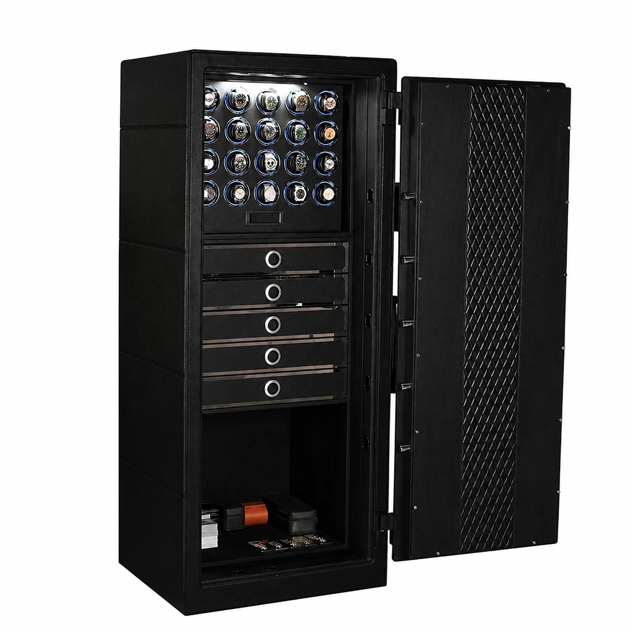 Titan Leather 20 Watch Winder Safe