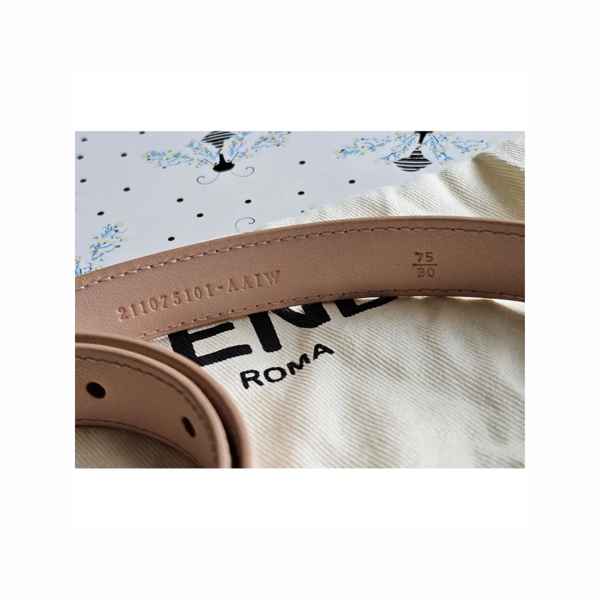 Pink Leather Women's Belt
