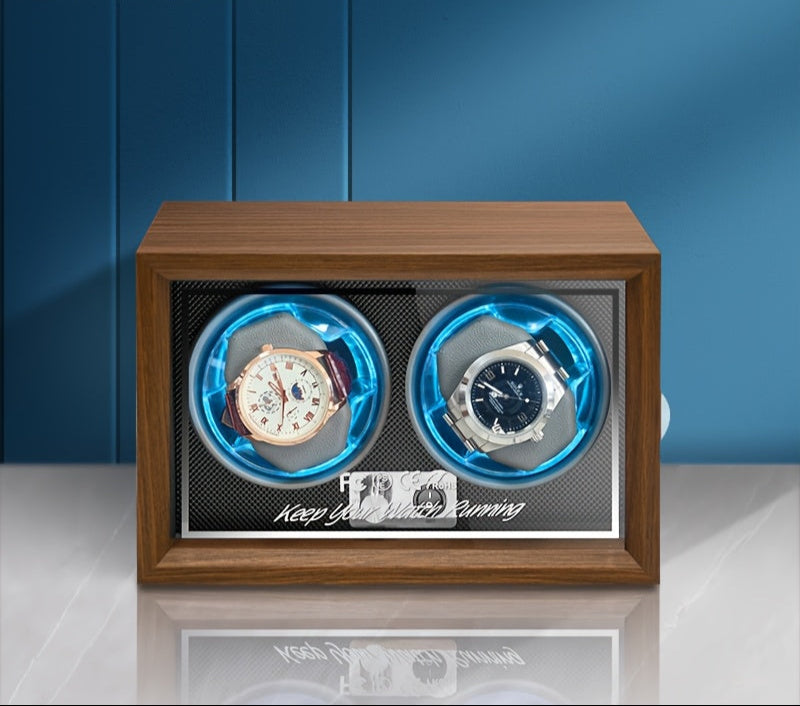 Luno Wooden Double Watch Winder