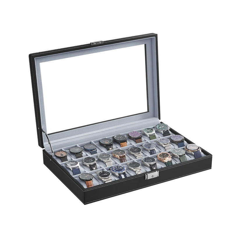Legato Black 24-Watch Box