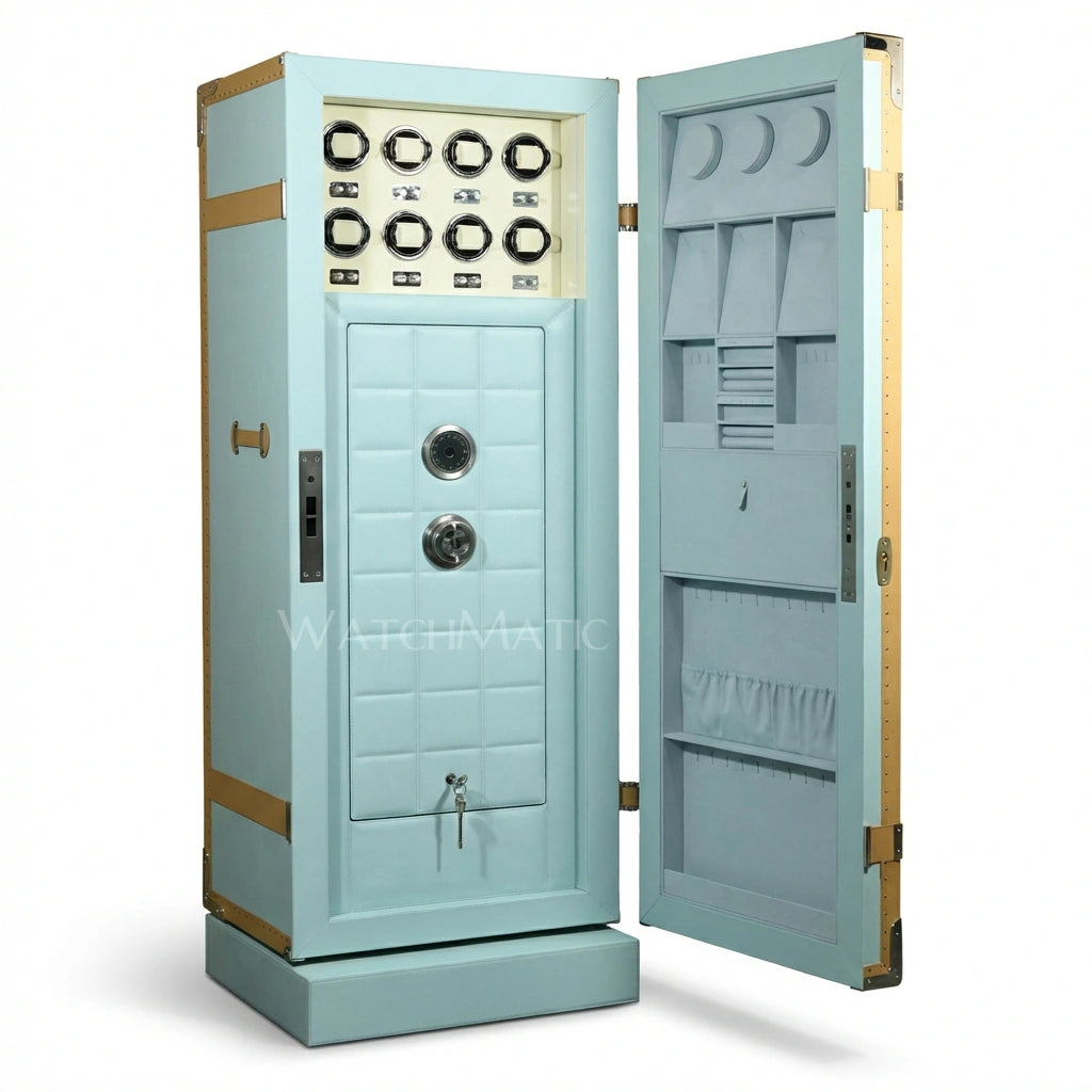 Sovereign™ 가죽 금고 - 이중 도어 시계 보관함