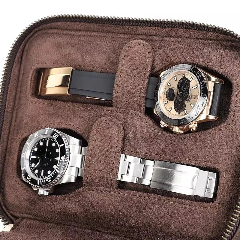 Clasp Leather Watch Case