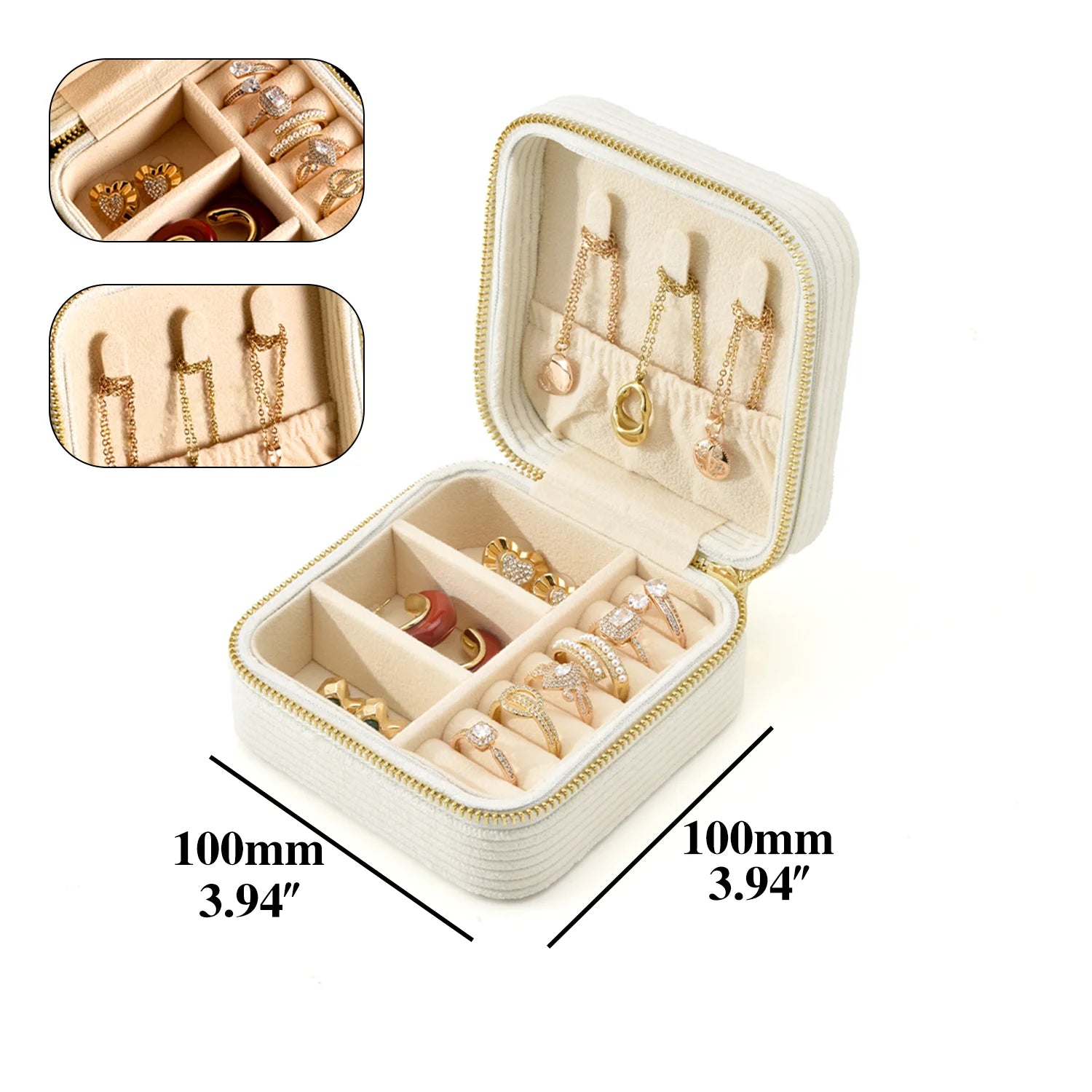 Corduroy Jewelry Box