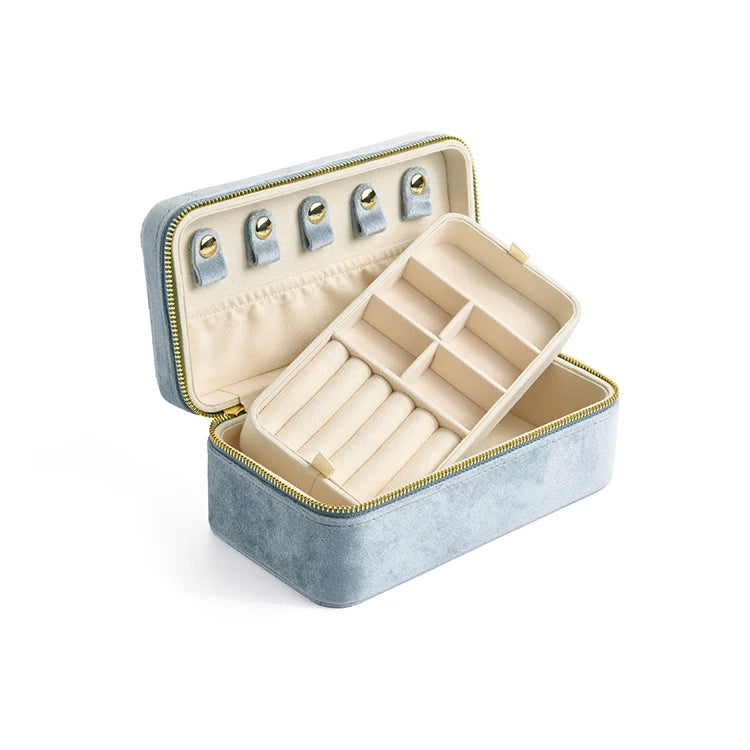 Sakura Pink Velvet Jewelry Box