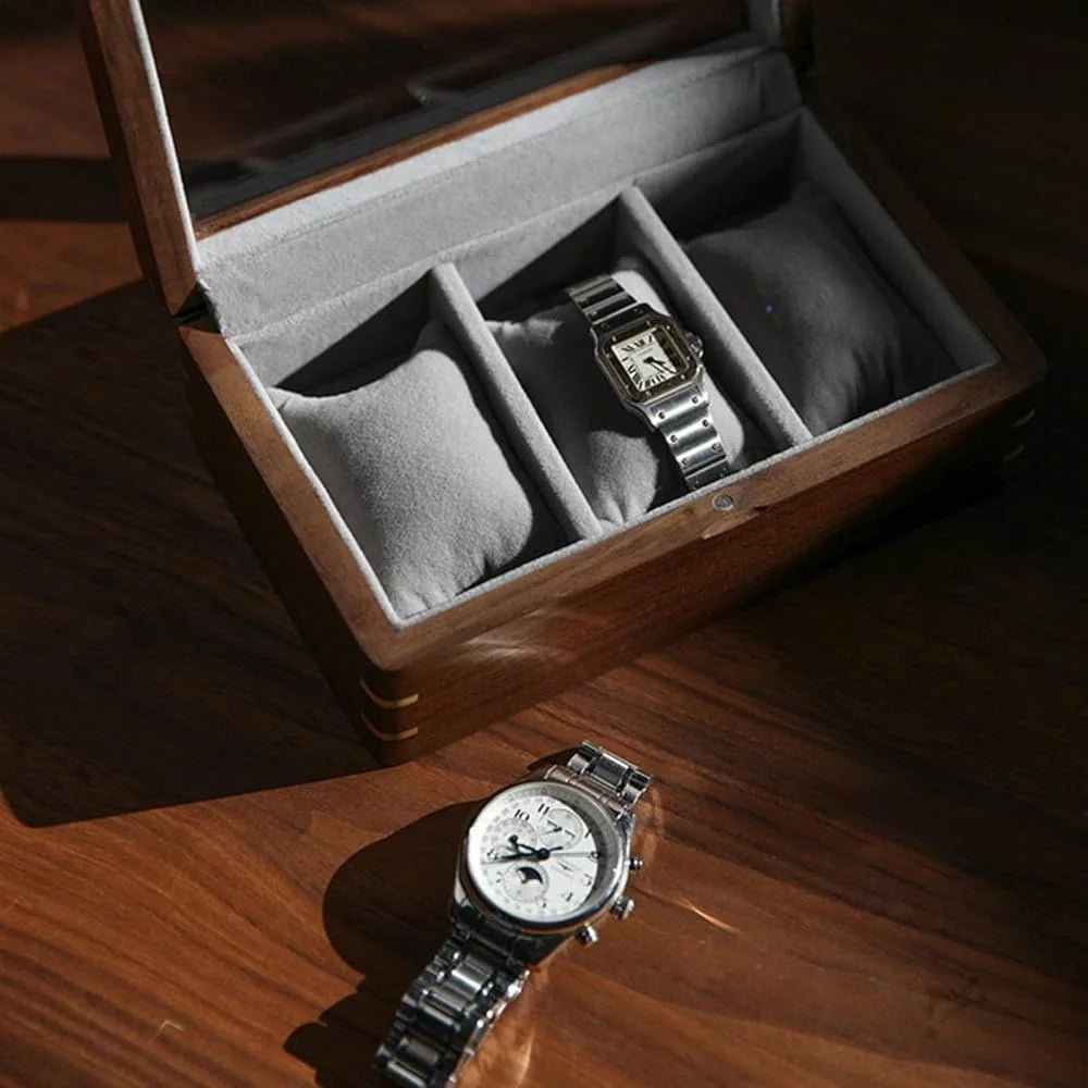 Rondel Wood 3-Watch Box