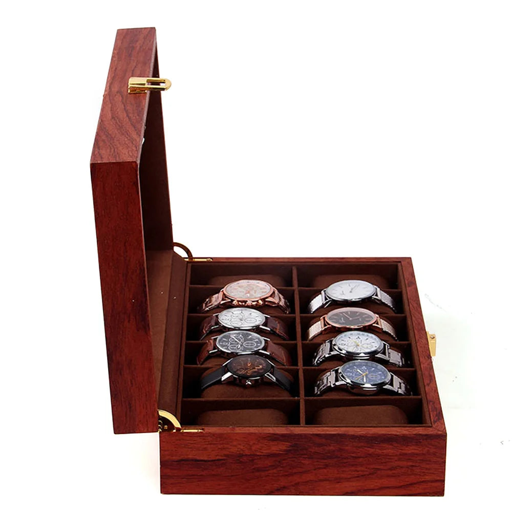 Volto Wood 12-Watch Box