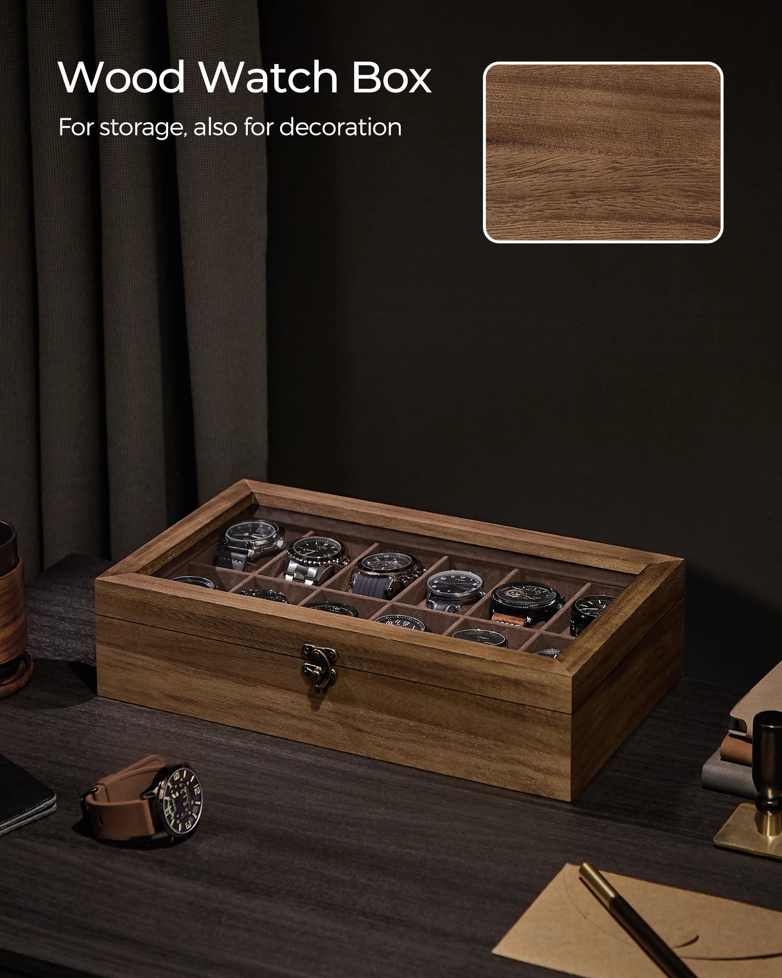 Modo Brown 12-Watch Box