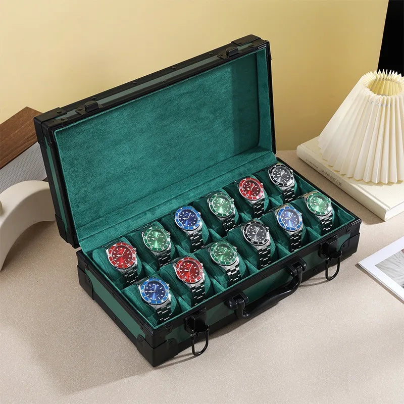 Imperial Luxury 12-Watch Suitcase