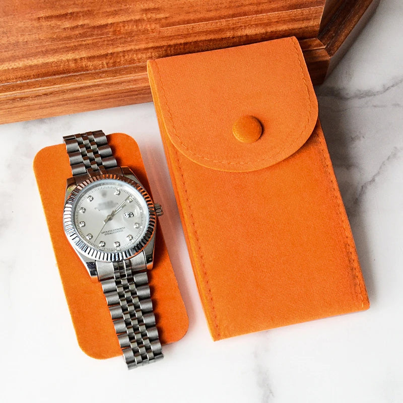Solo Suede Leather Watch Pouch