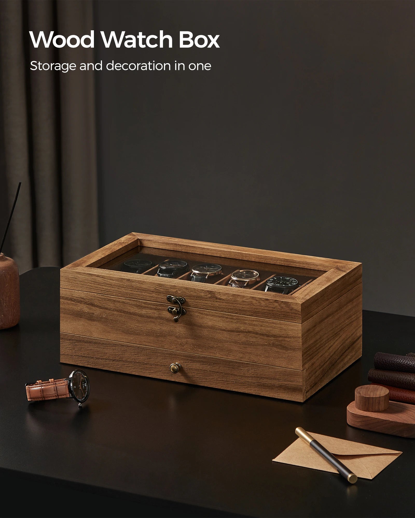 Vero Wood 12-Watch Box