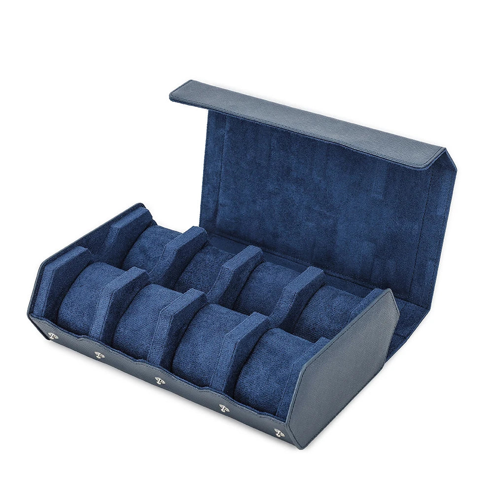Hexagon Genuine Leather Watch Box