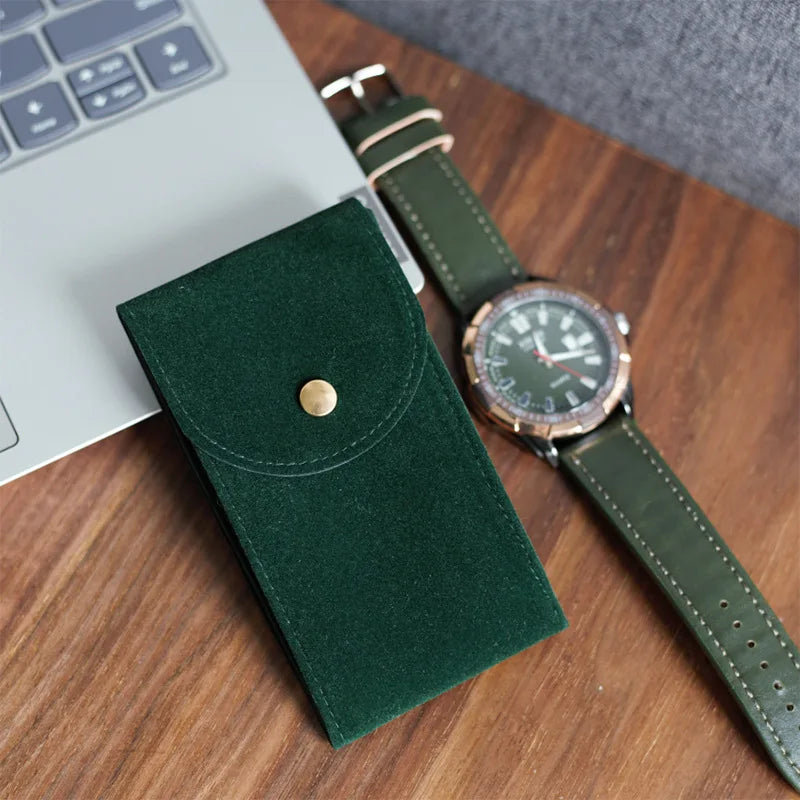 Solo Suede Leather Watch Pouch