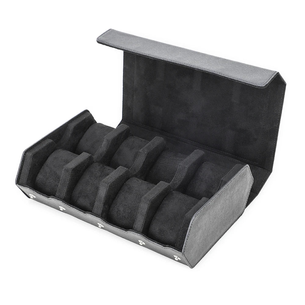 Hexagon Genuine Leather Watch Box
