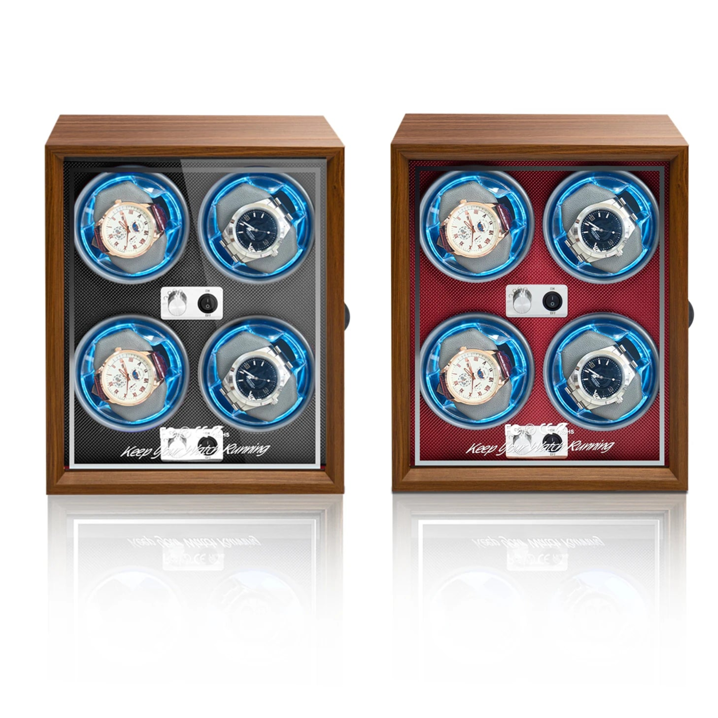 Luno Wooden Quad Watch Winder