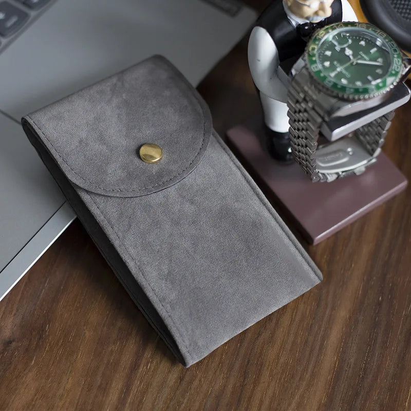 Solo Suede Leather Watch Pouch