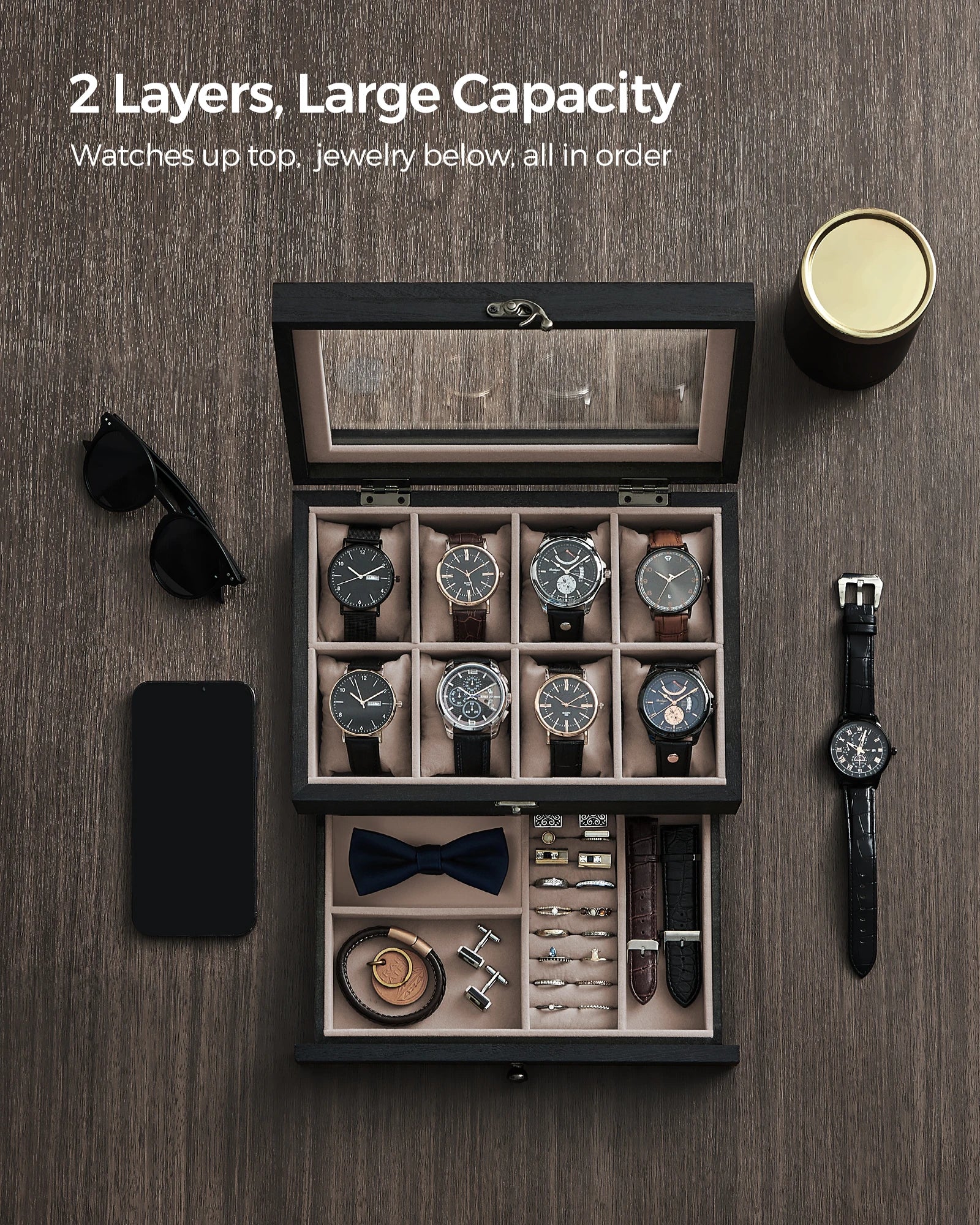 Holden Black 8-Watch Box