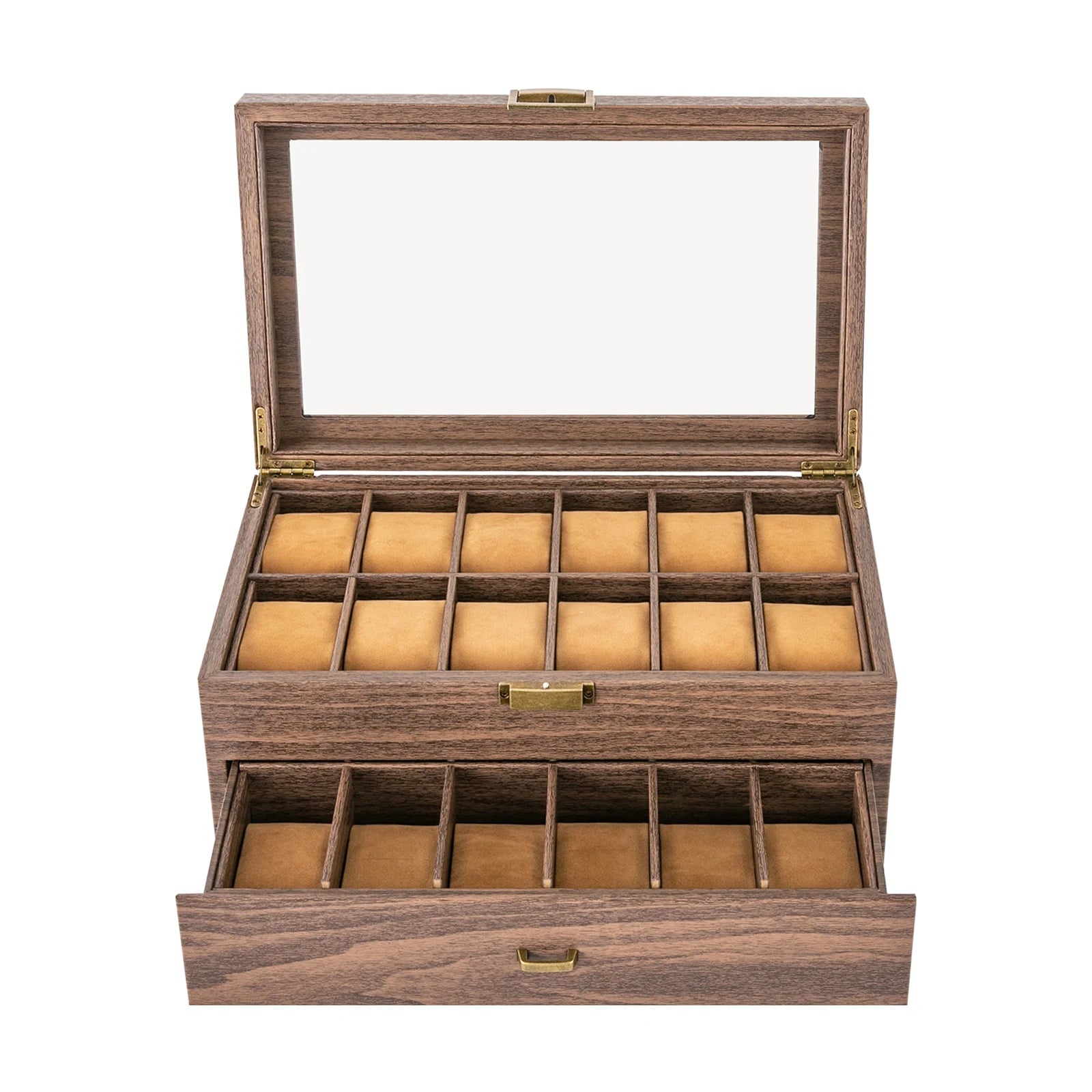 Luxor Brown 24-Watch Box