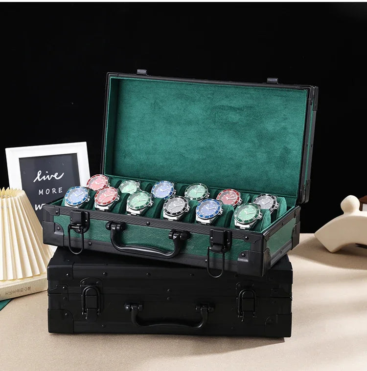Imperial Luxury 12-Watch Suitcase