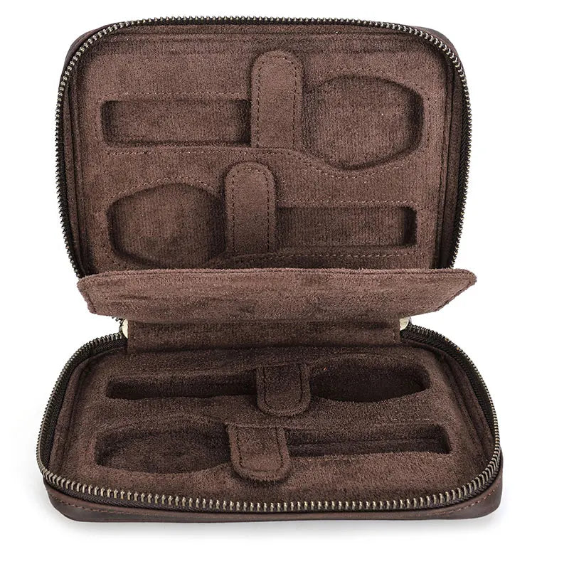 Clasp Leather Watch Case