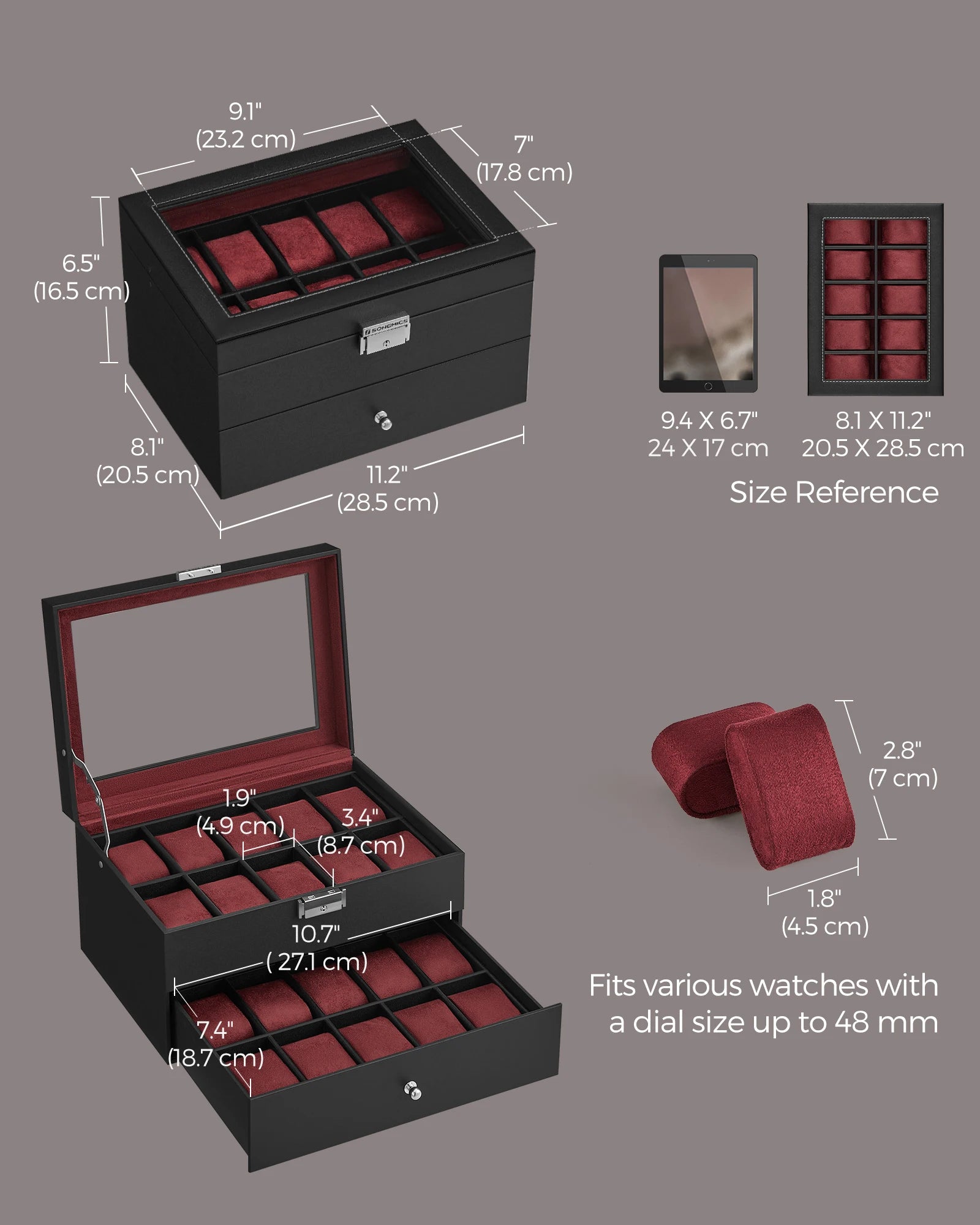 Grandor Vintage 20-Watch Box