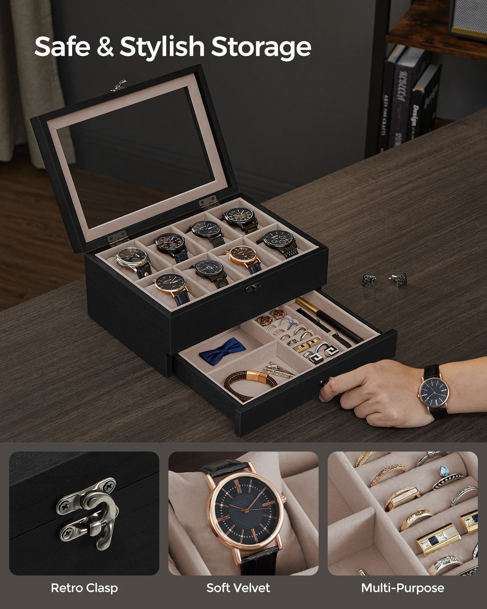 Holden Black 8-Watch Box