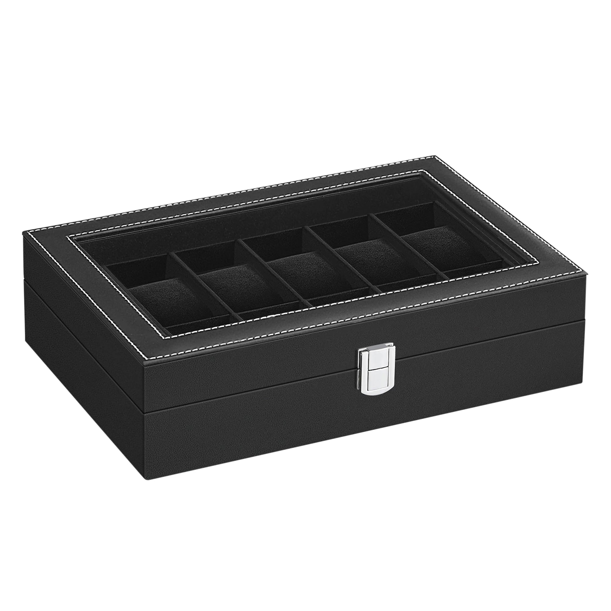 Prestor Black 12-Watch Box