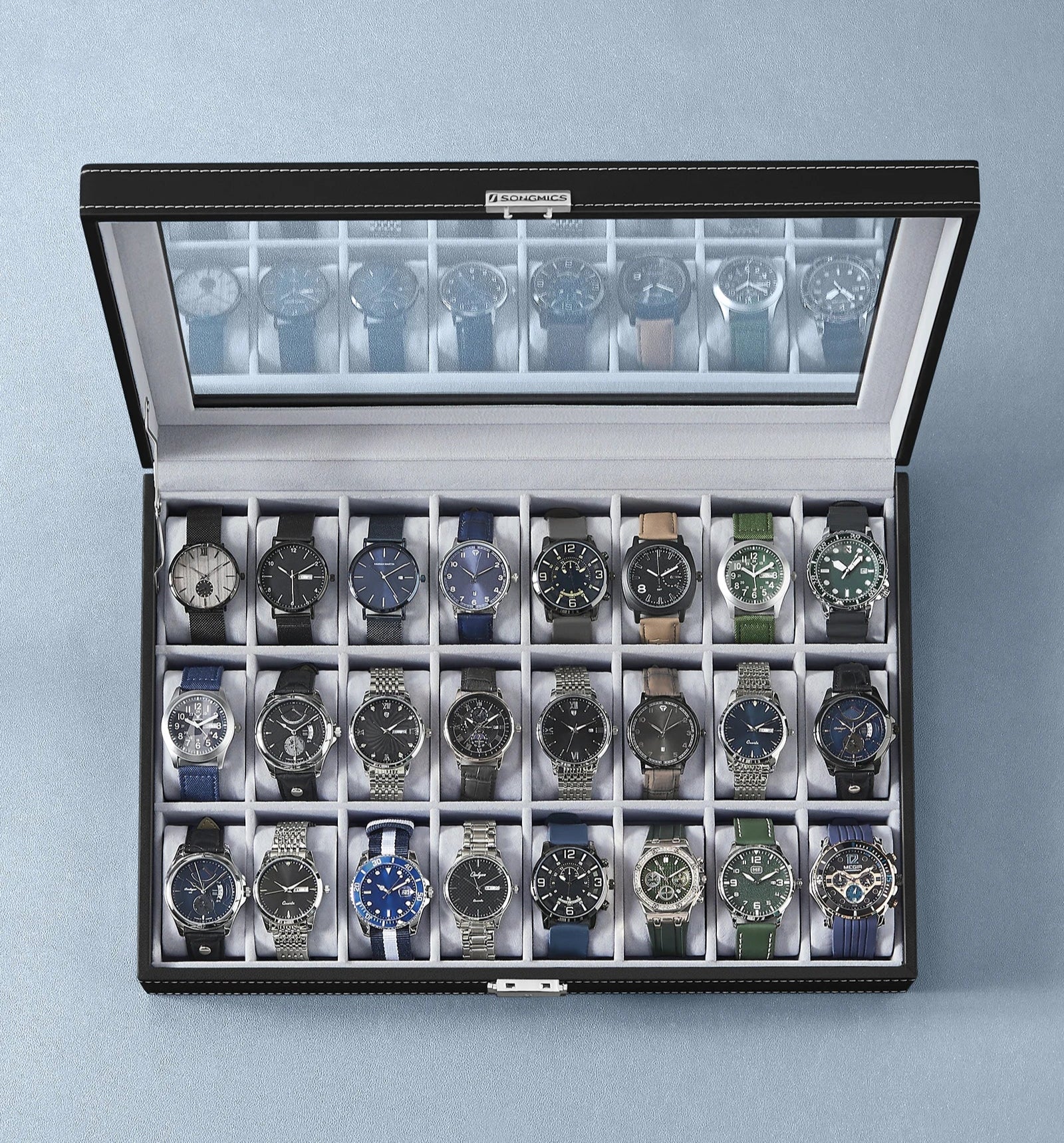 Legato Black 24-Watch Box