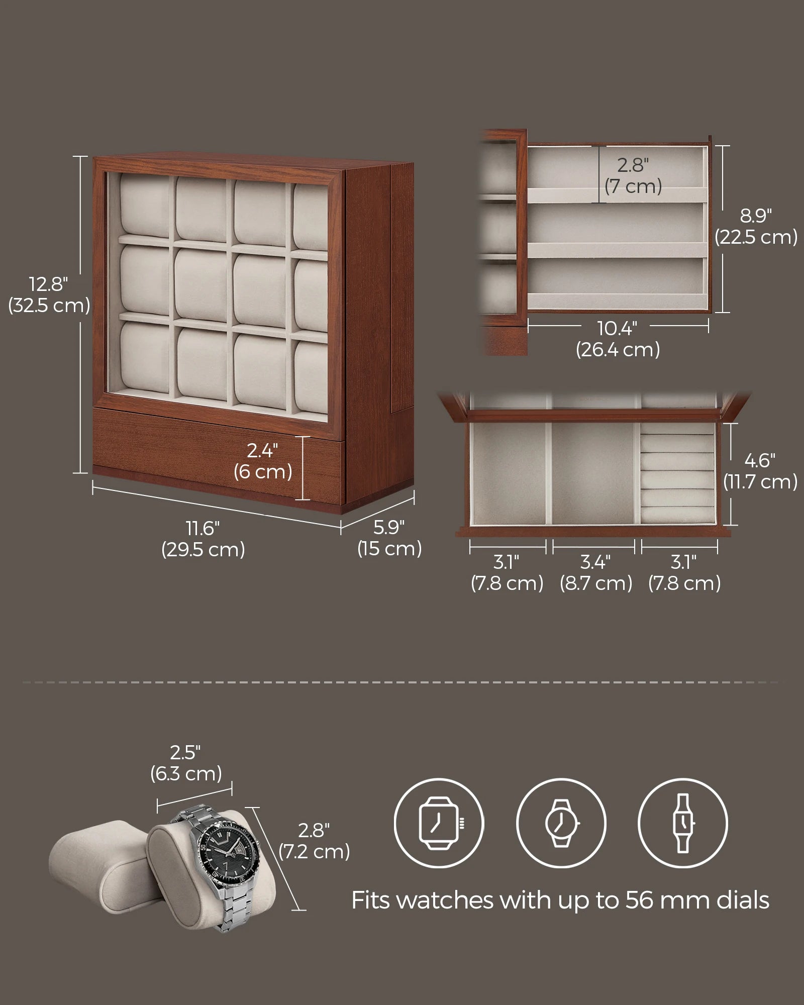 Formo Wooden 12-Watch Box