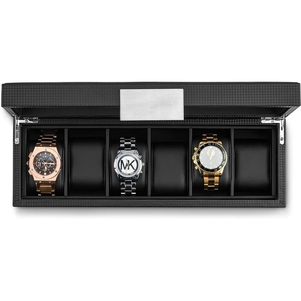 Miniro Leather 6-Watch Box