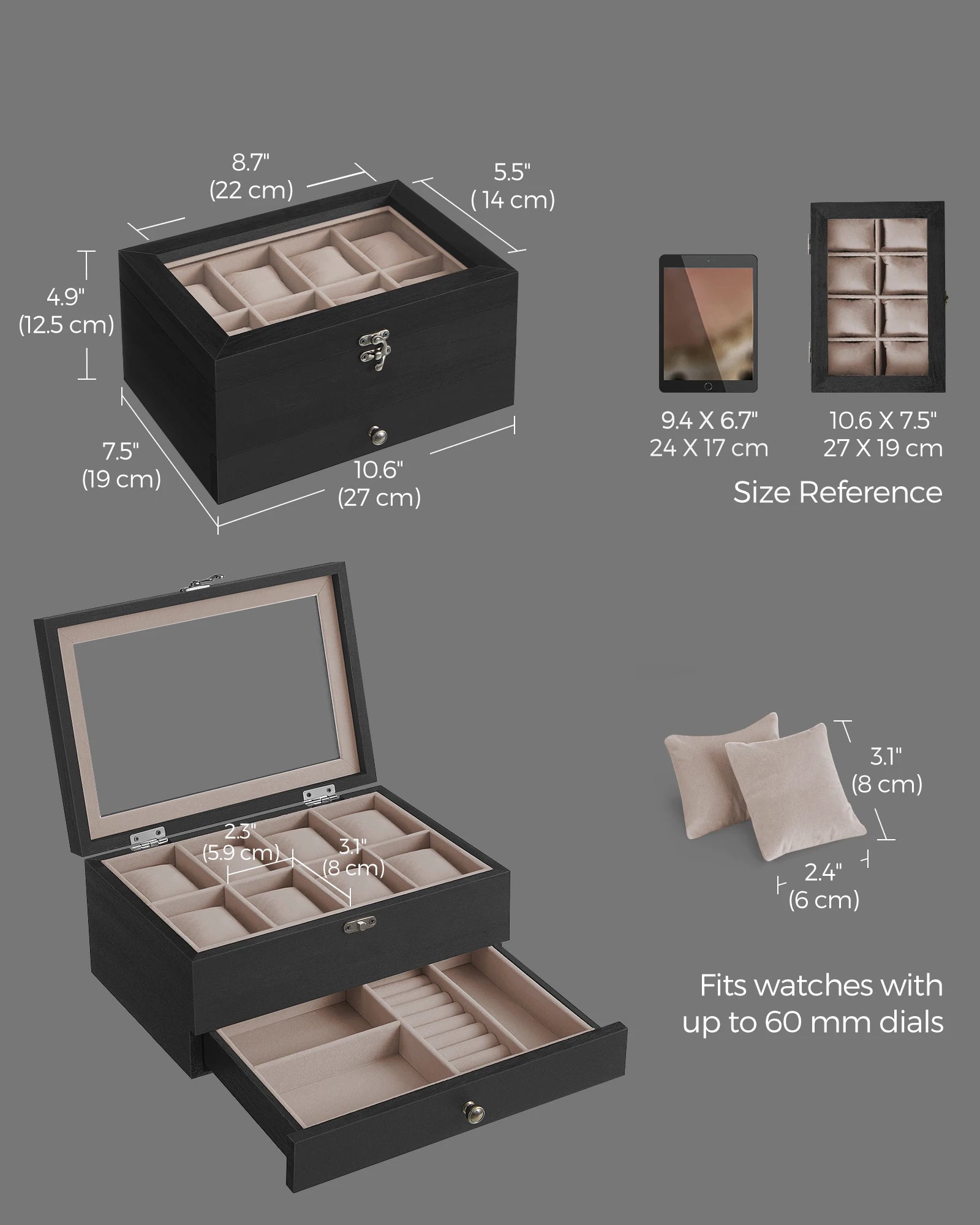 Holden Black 8-Watch Box