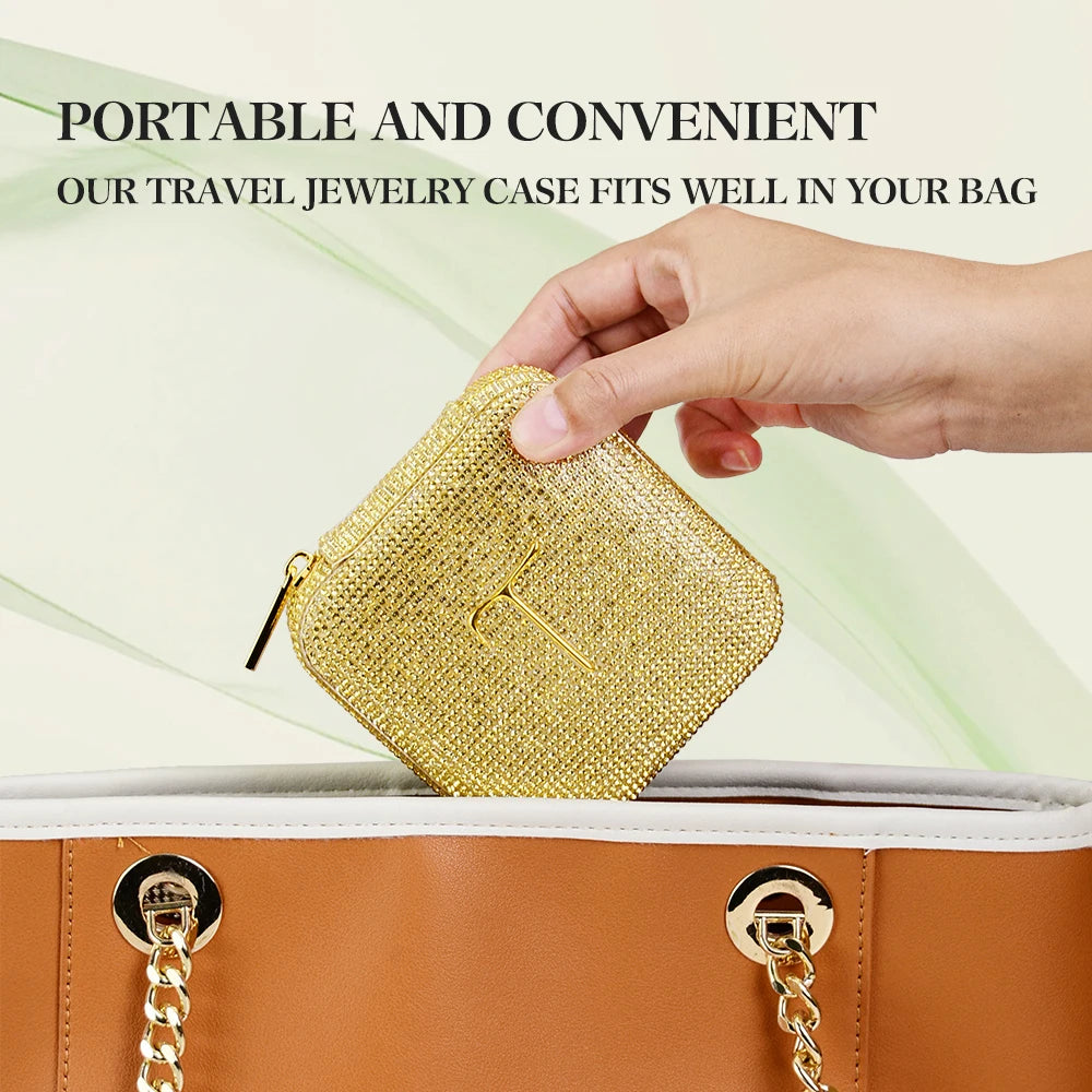Gold Diamond Surface Jewelry Box
