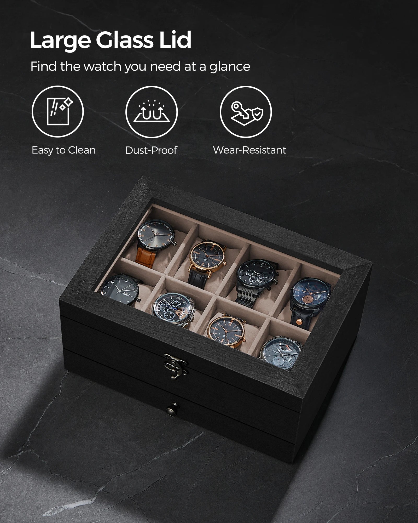 Holden Black 8-Watch Box
