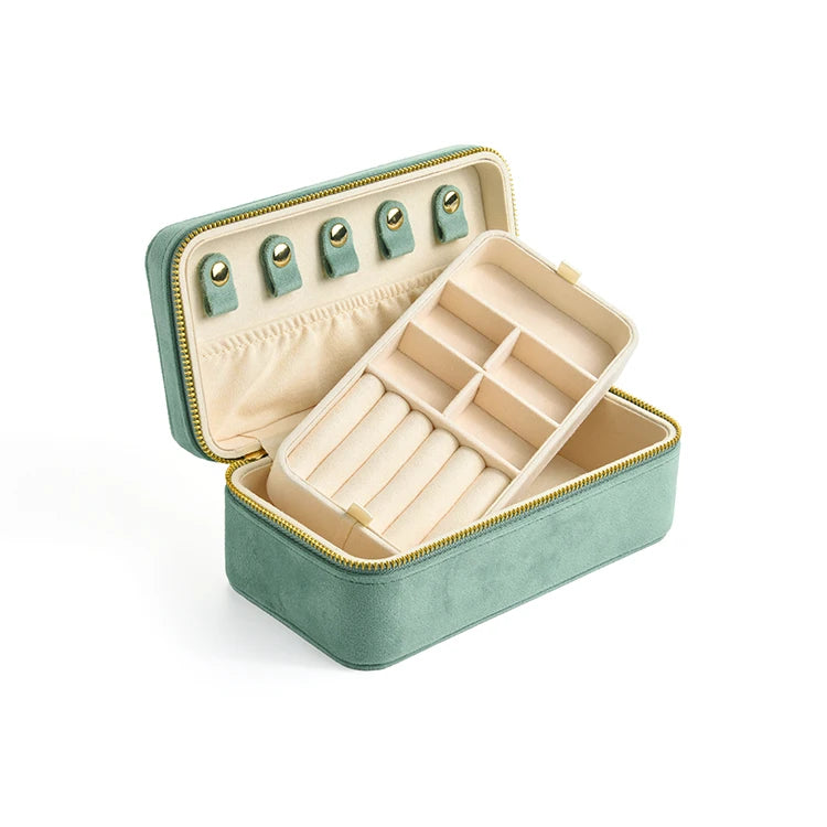 Sakura Pink Velvet Jewelry Box
