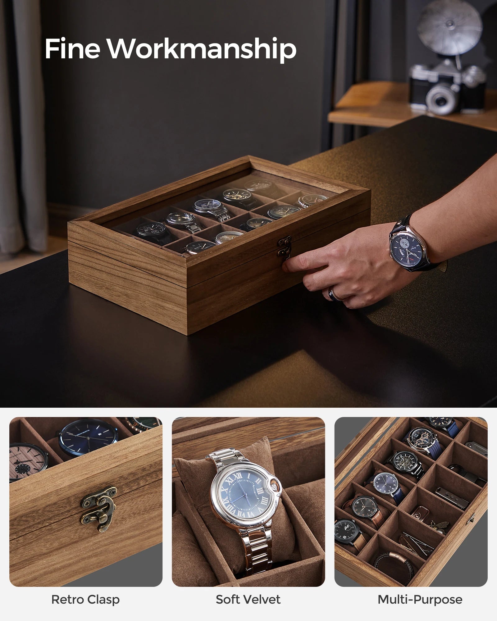 Modo Brown 12-Watch Box