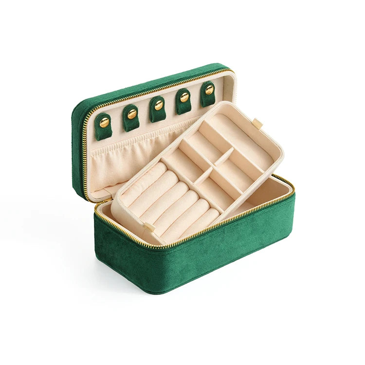 Sakura Pink Velvet Jewelry Box