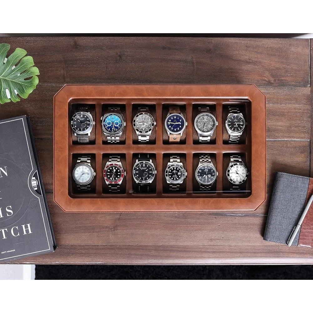 Holden Luxury Leather 12-Watch Box