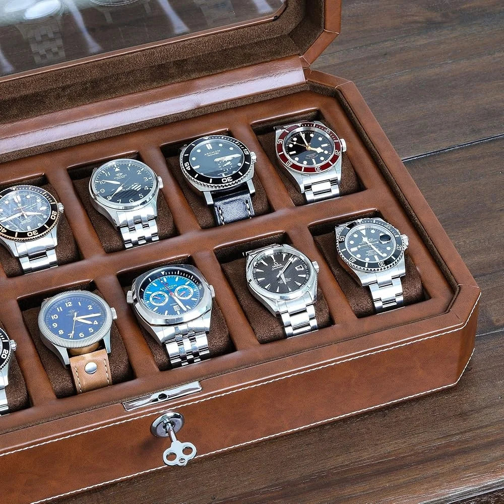 Holden Luxury Leather 12-Watch Box
