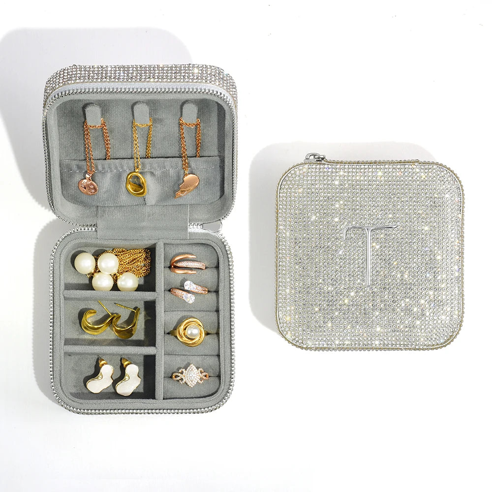 Gold Diamond Surface Jewelry Box
