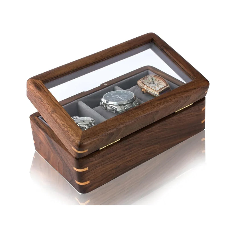 Rondel Wood 3-Watch Box