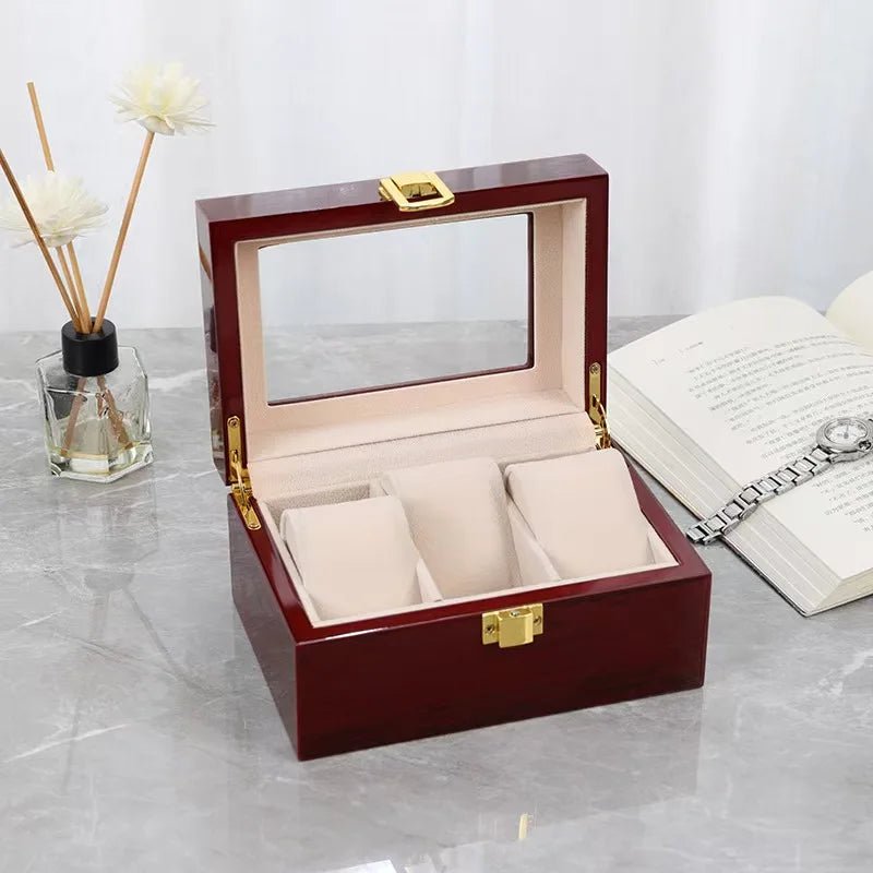 Cedro Wood Grain 3 - Watch Box - WatchMatic