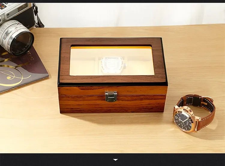 Cedro Wood Grain 3 - Watch Box - WatchMatic