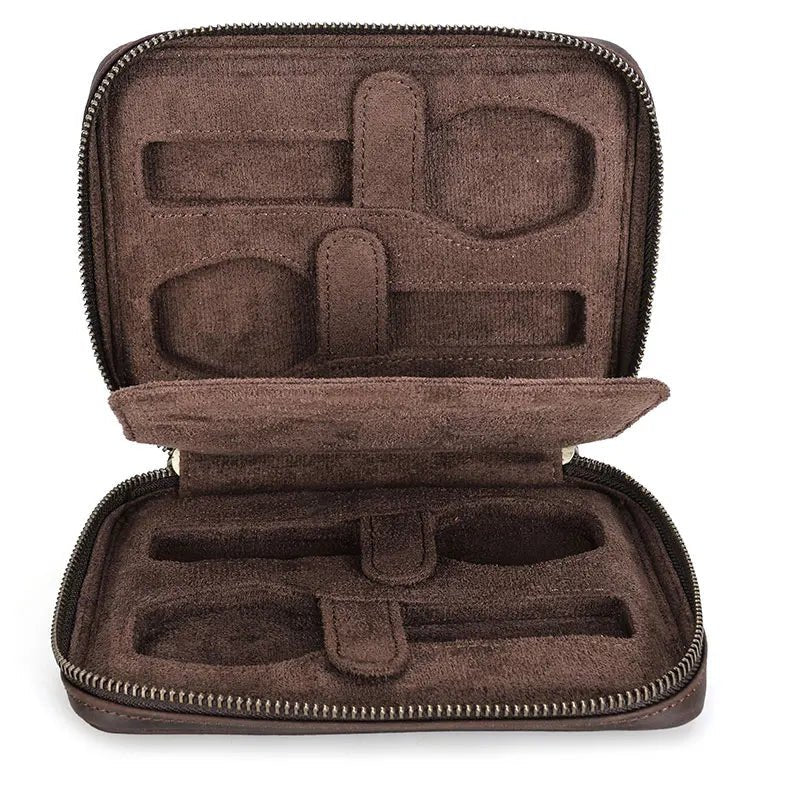 Clasp Leather Watch Case - WatchMatic