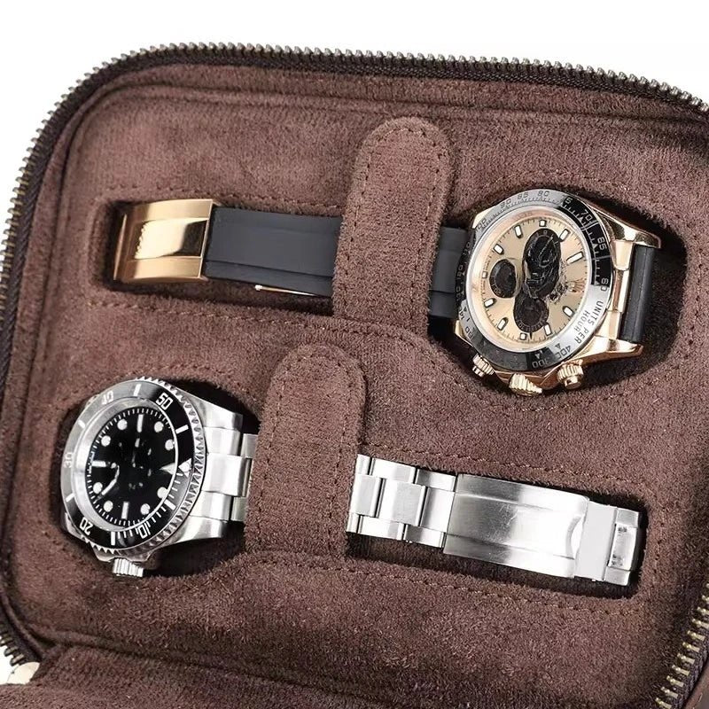 Clasp Leather Watch Case - WatchMatic