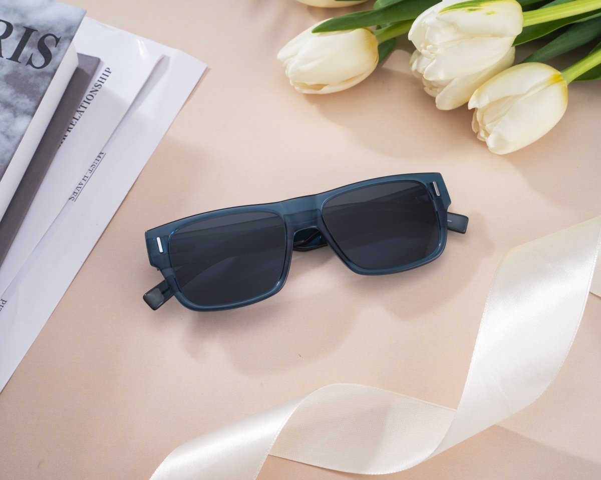 DIOR Fraction 4 Men's Sunglasses DIORFRACTION4 (PJPA9 BLUE) - WatchMatic
