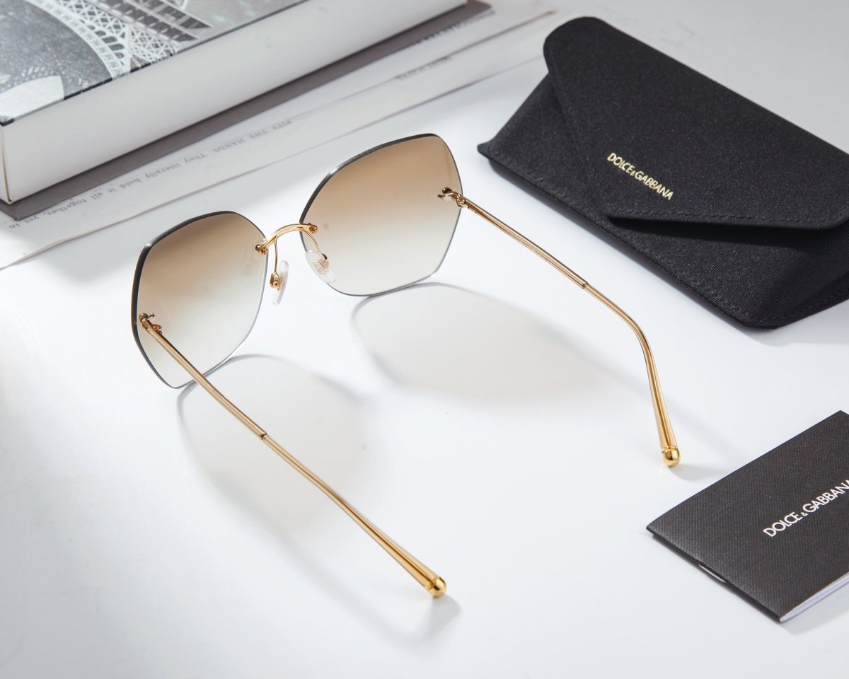 DOLCE & GABBANA Rimless Unisex Sunglasses DG2204 02/6E 2N - WatchMatic