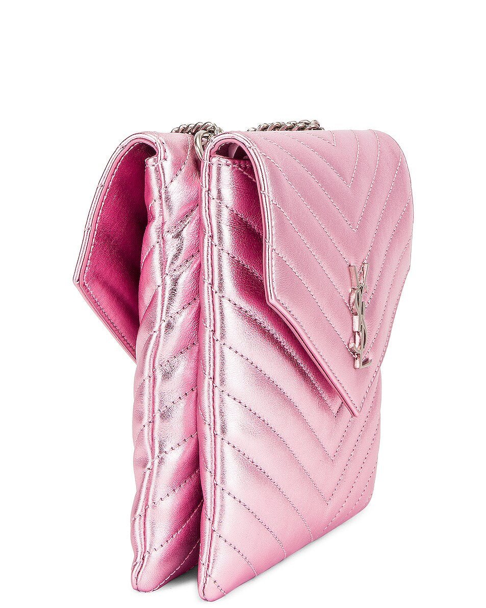 Double Flap Bag In Pink - WatchMatic