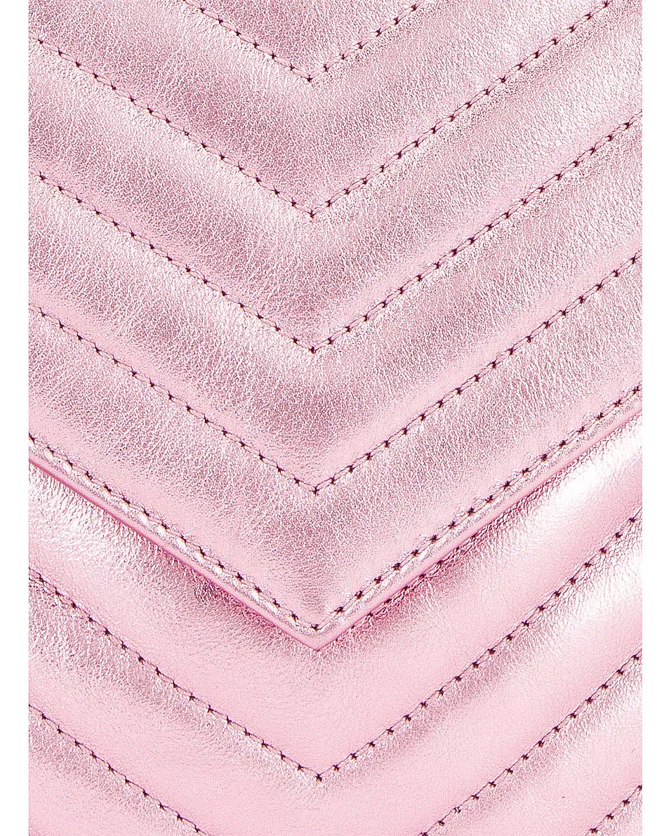 Double Flap Bag In Pink - WatchMatic