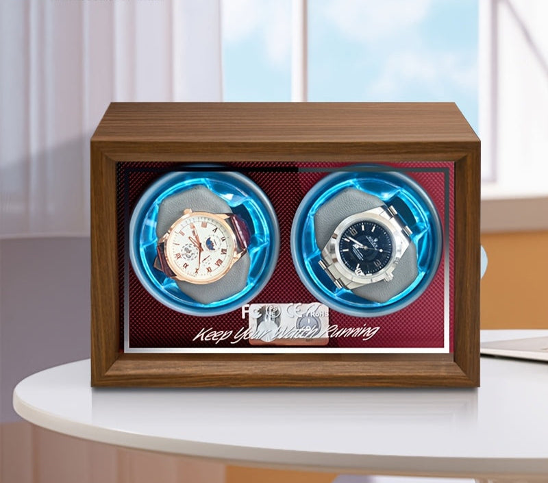 Luno Wooden Double Watch Winder