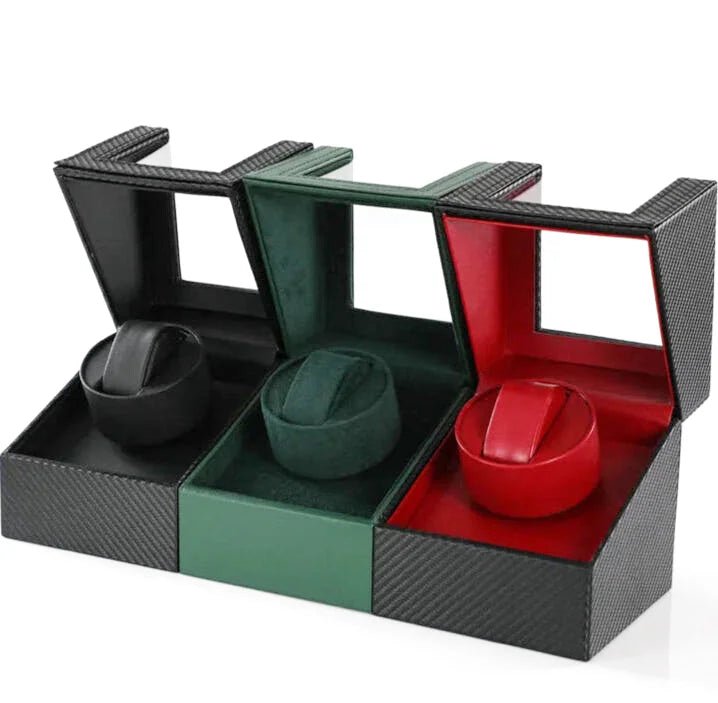 Flip Leather Single Watch Winder - WatchMatic