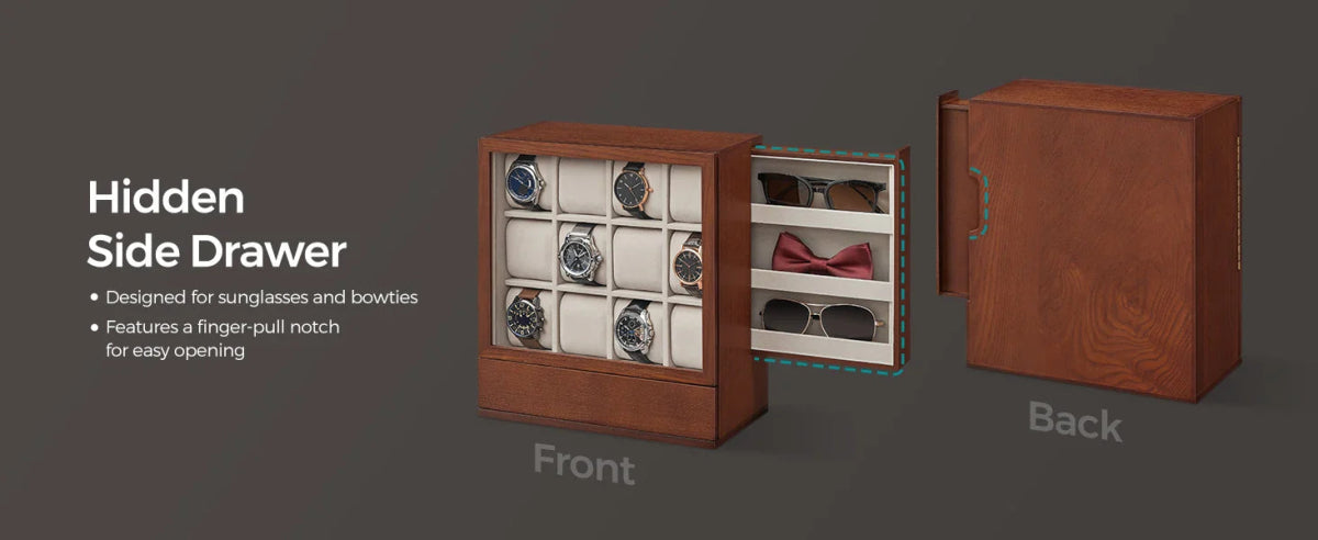 Formo Wooden 12 - Watch Box - WatchMatic
